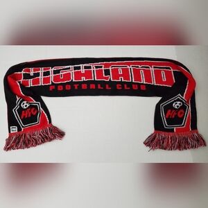 Highland Football Club Reversible Acrylic Banner Fringed Scarf**Red/Black**NEW